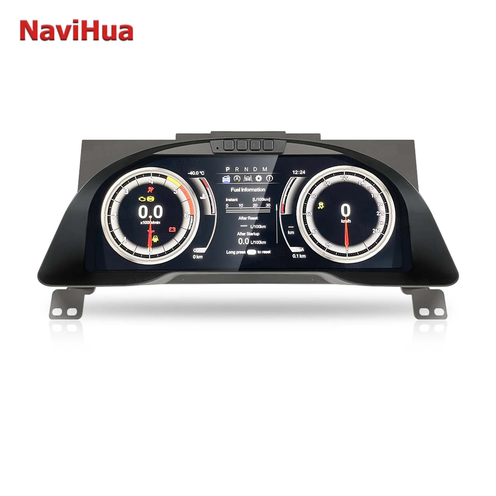 For Toyota Innova 2016-2023 Navihua New 12.3 Inch LCD Cluster Linux Speedometer Panel Digital Dashboard Instrument Cluster