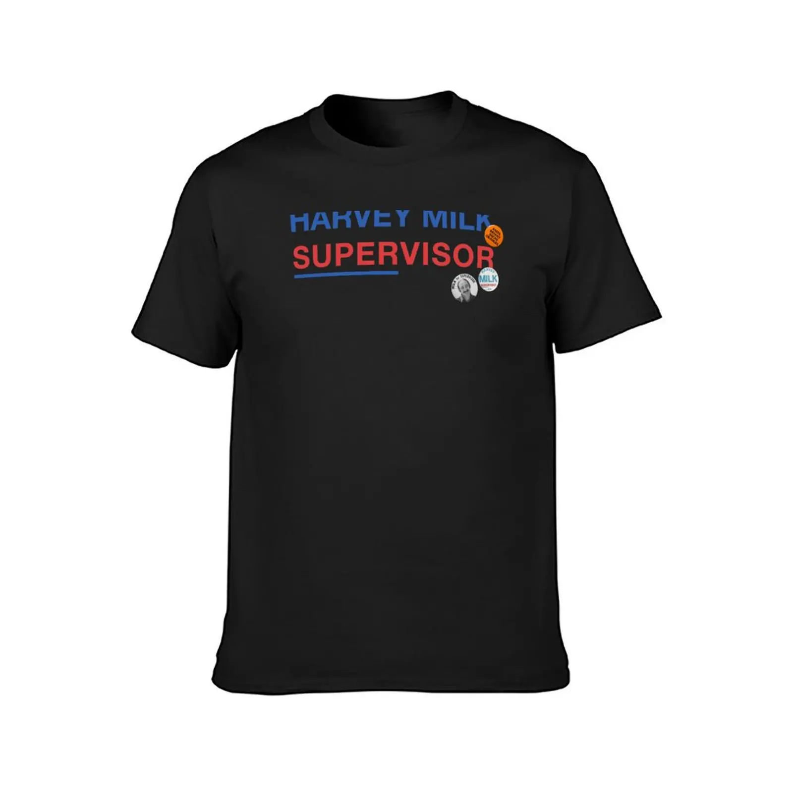 Harvey Milk - Supervisor T-Shirt summer tops summer top heavyweights quick-drying T-shirts for men cotton