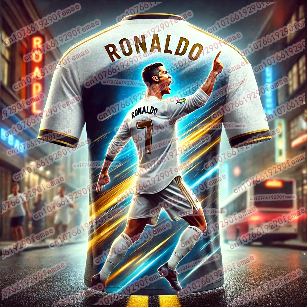 

2025 New Hot Selling Ronaldo Printed Fan Commemorative Sports T-shirt Outdoor Competition Training Comfortable Jersey