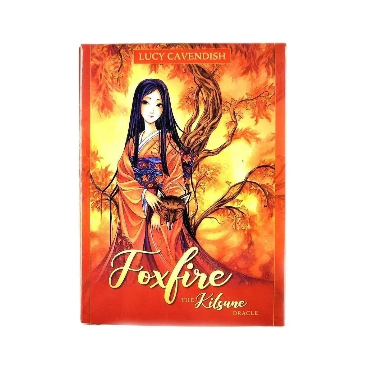 1pcs Foxfire The Kitsune Oracle Card English Version Mysterious Deck Divination Fate Party