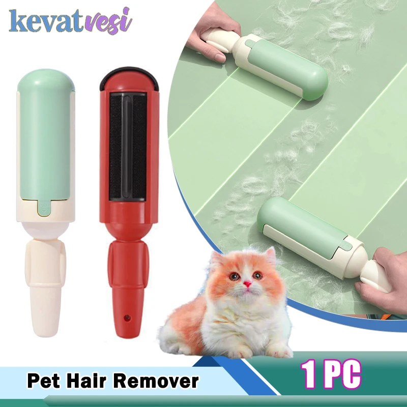 Pet Hair Remover Reusable Pet Lint Roller Brush Clothes Fluff Dust Catcher Cat Dog Hair Removal Brushes Manual Cleaning Brush