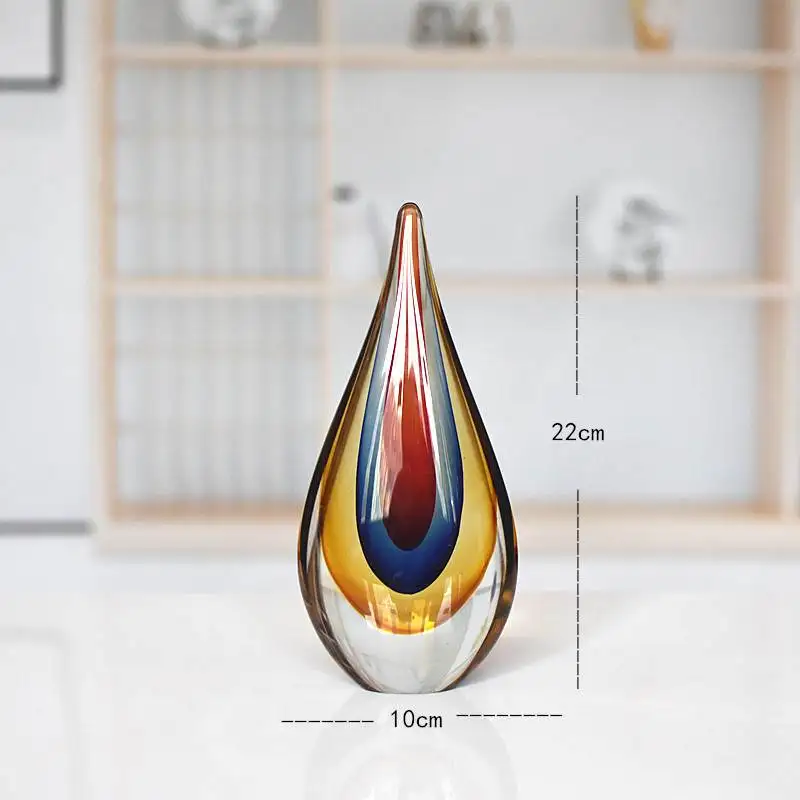 

Glass New House Decoration Artwork Office Living Room Entrance Glaze Water Drops Gift