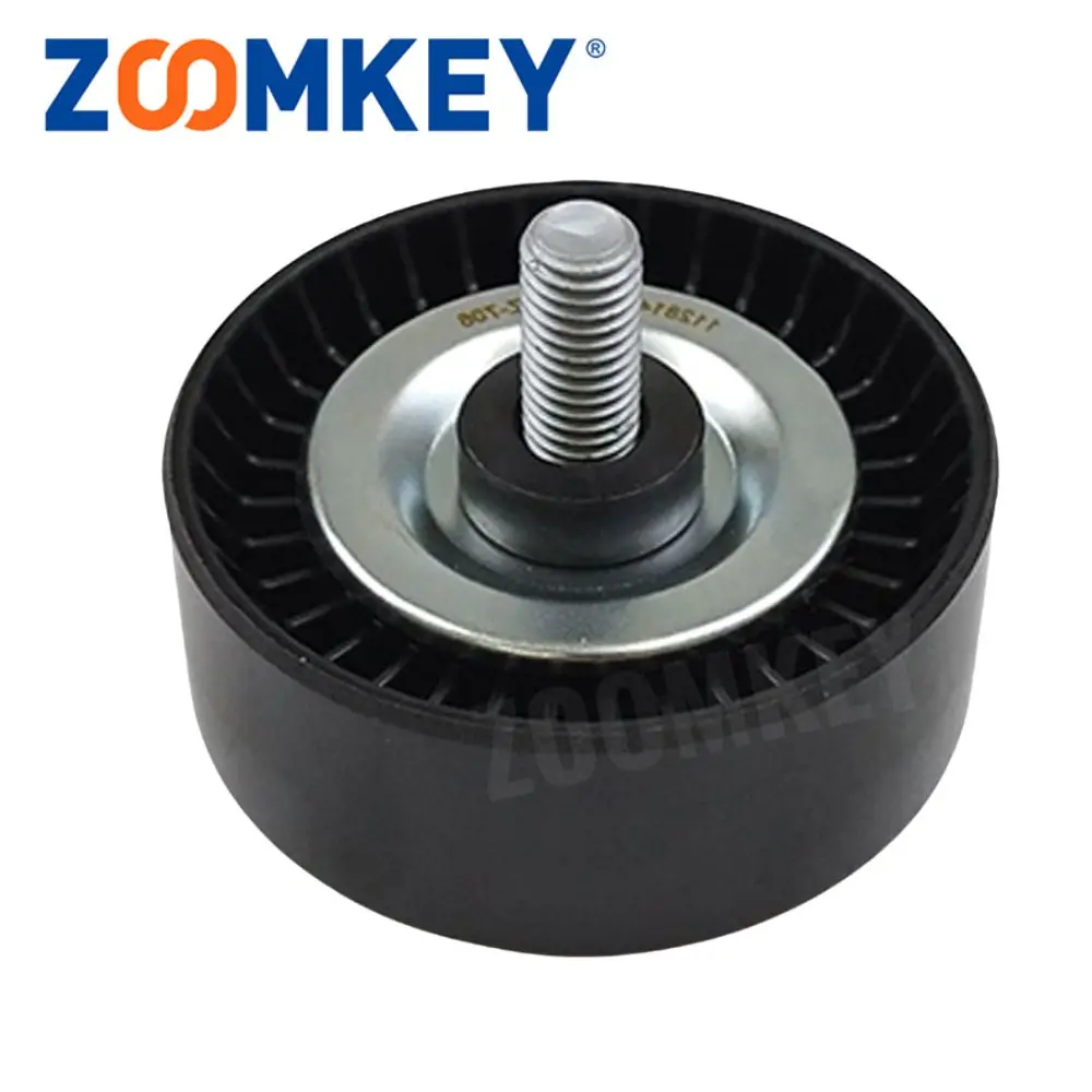 ZOOMKEY New Tensioner Idler Pulley Fit For  BMW E81 E82 E87 E90 E91 E92 E83 Spare Parts Parts 11281440378