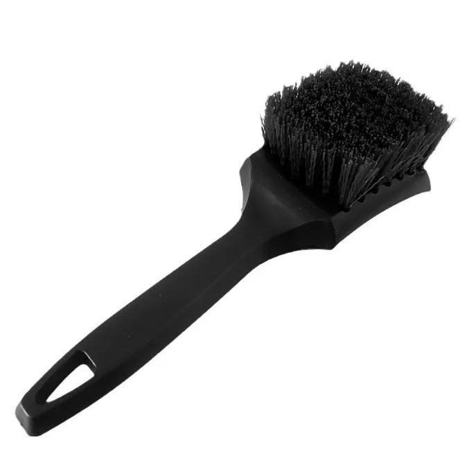 Car tire cleaning brush, black multifunctional wheel hub, steel rim universal cleaning brush
