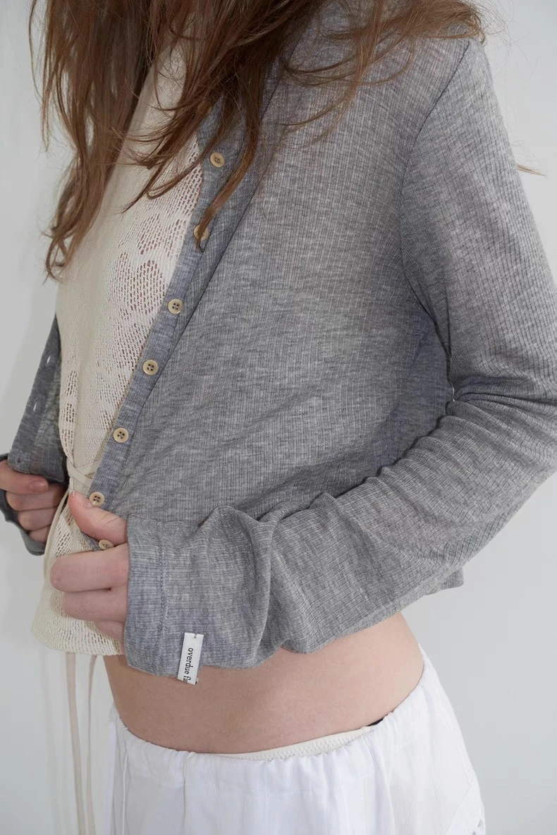 

Lightweight Cool Sun Protection Long Sve Open Cardigan Overdueflair Sle Women's Knittedwear Summer New Arrival