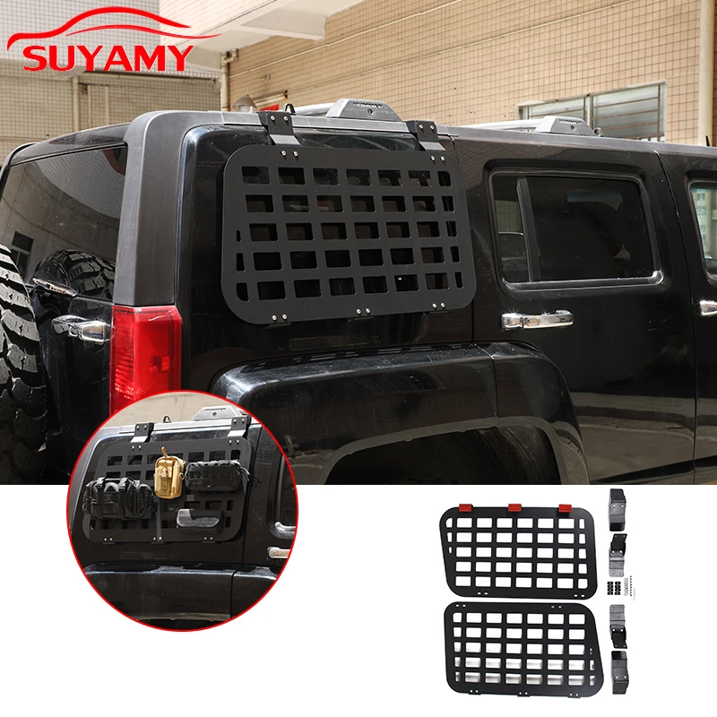 

For 2005-2009 Hummer H3 Aluminum Alloy Car Trunk Bilateral Bag Rack Car Luggage Rack Storage Rack Auto Exterior Accessories