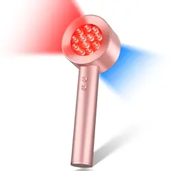Red Light Therapy Infrared Lamp LED Blue Light Skin Care Anti Acne Scar Wrinkle Remover Device Dark