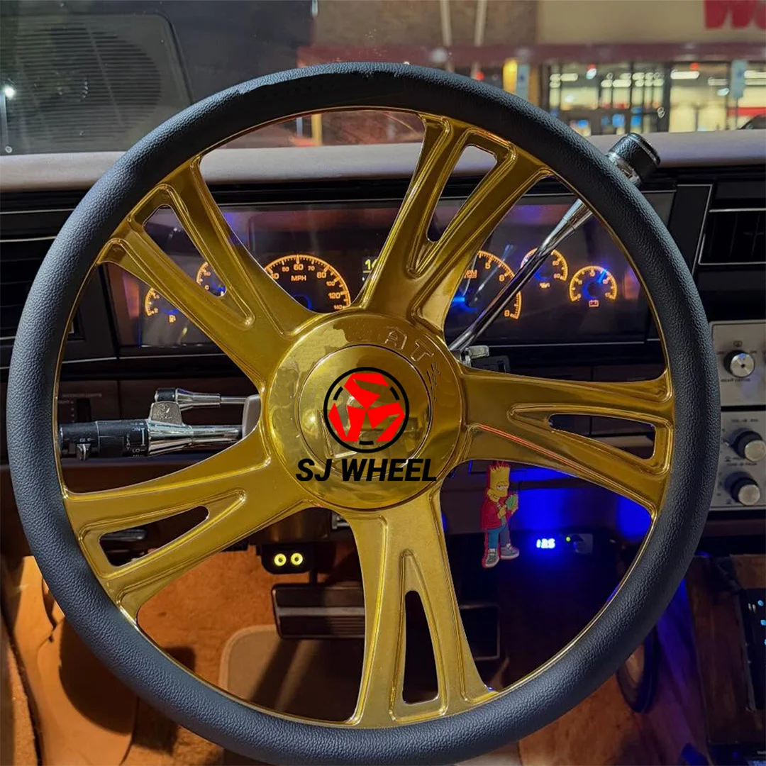 SJ 24K Gold BTA 24 Inch Forged Wheels 5x120 5x127 5x5.5 5x5 Forged Wheels 22 24 26 28 Inch Rims for  Truck Wheels