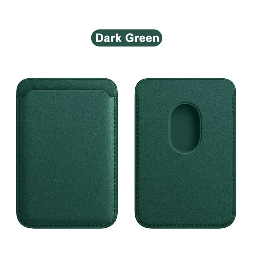 Officiële Magnetische Fijngebreide Lederen Portemonnee met Kaarthouder voor iPhone 18 17 16 15 14 13 Pro Max Samsung S26 S25 S24 Ultra Plus Hoesje