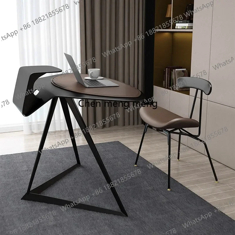 M45 Light luxury desk Corner balcony Learning desktop computer desk Bedroom Modern and simple