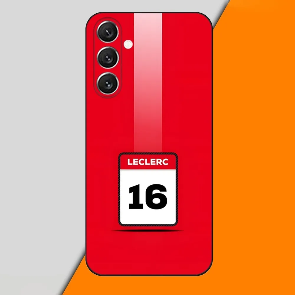 C-Charles L-Leclerc 16 F1 Phone Case For Samsung S24,S21,S22,S23,S30,Ultra,S20,Plus,Fe,Lite,Note,10,9,5G Black Soft Cover