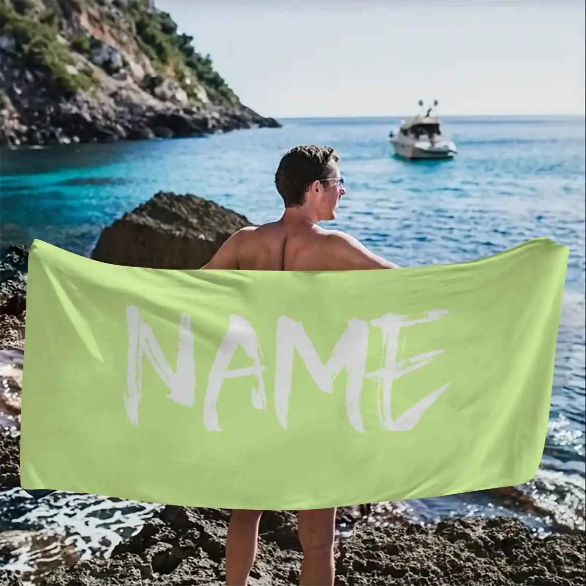 A Customized Name Beach Towel, Personalized Name Towel Customization, Essential Pool Party Supplies, Personalized Youth Beach