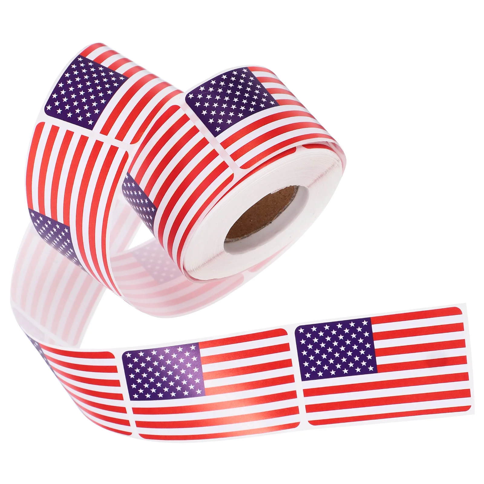 

1 Roll American Flag Sticker Adhesive Decals For Laptop Water Bottle Scrapbooking Diy Planner Journal Suitcase Decoration Flag