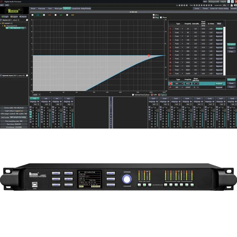 LM836T 96KHz Achurch Audio Processor 3 In 6 Out Audio Processor Digital Effects Professional Dsp Audio Processor