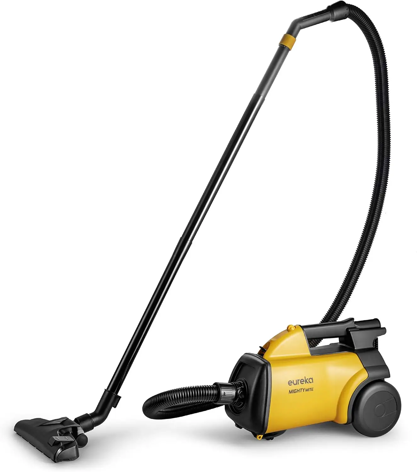 3670M Canister Cleaner, Lightweight Powerful Vacuum for Carpets and Hard floors, w/ 5bags,Yellow
