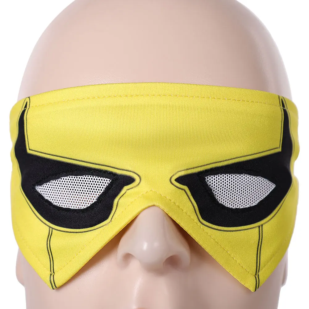 Lin cosplay mentira máscara de ferro fantasia venda punho espada dos desenhos animados disfarce homem mestre halloween carnaval traje acessórios