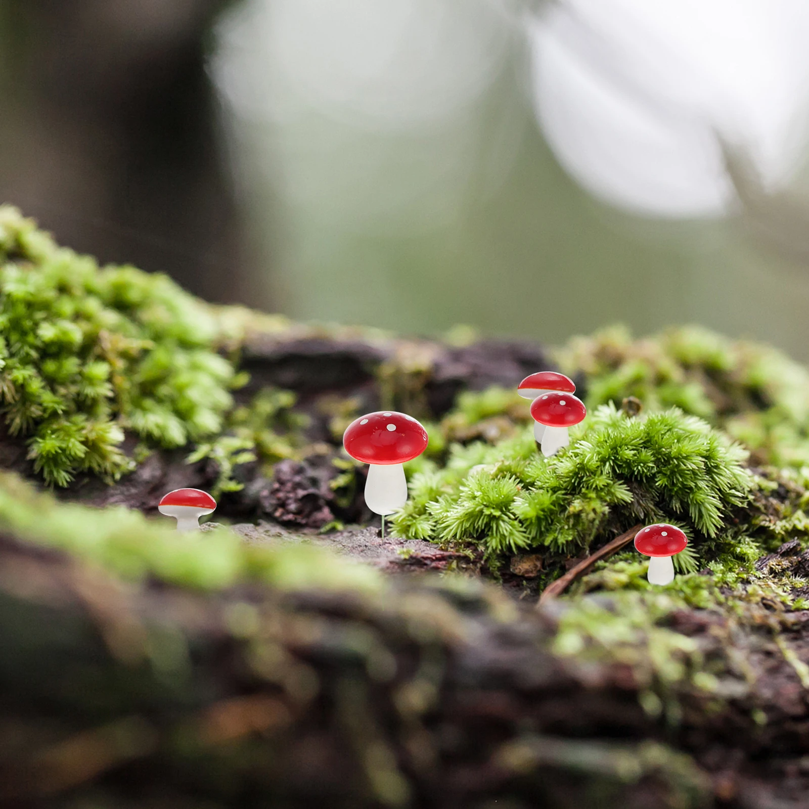 

50pcs Foam Mushroom Ornaments Mini Garden Decor Micro Landscape Decoration Desktop Fairy Garden Miniatures Artificial Plant