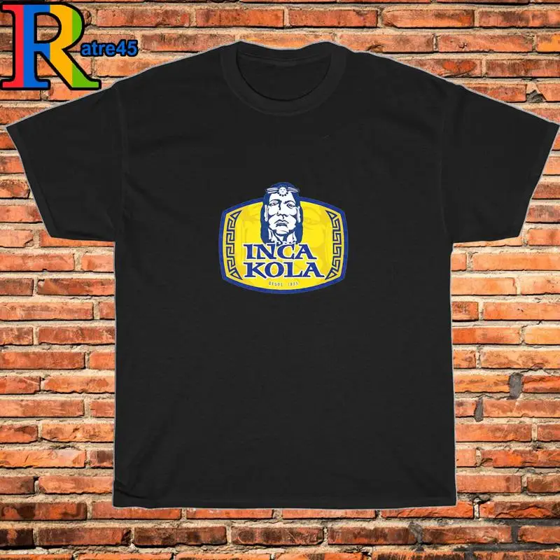 Camiseta con logotipo de New Inca Kola Soft Drink, color negro, gris, blanco, azul marino, talla S 5XL