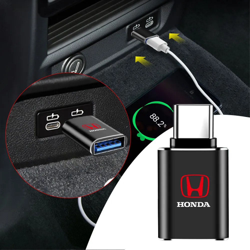 

1 шт. USB-адаптер для передачи данных, автомобильный Macbook, ноутбуки, кард-ридер для Honda Type R Type S Mugen CITY CIVIC RR CR-V Pilot