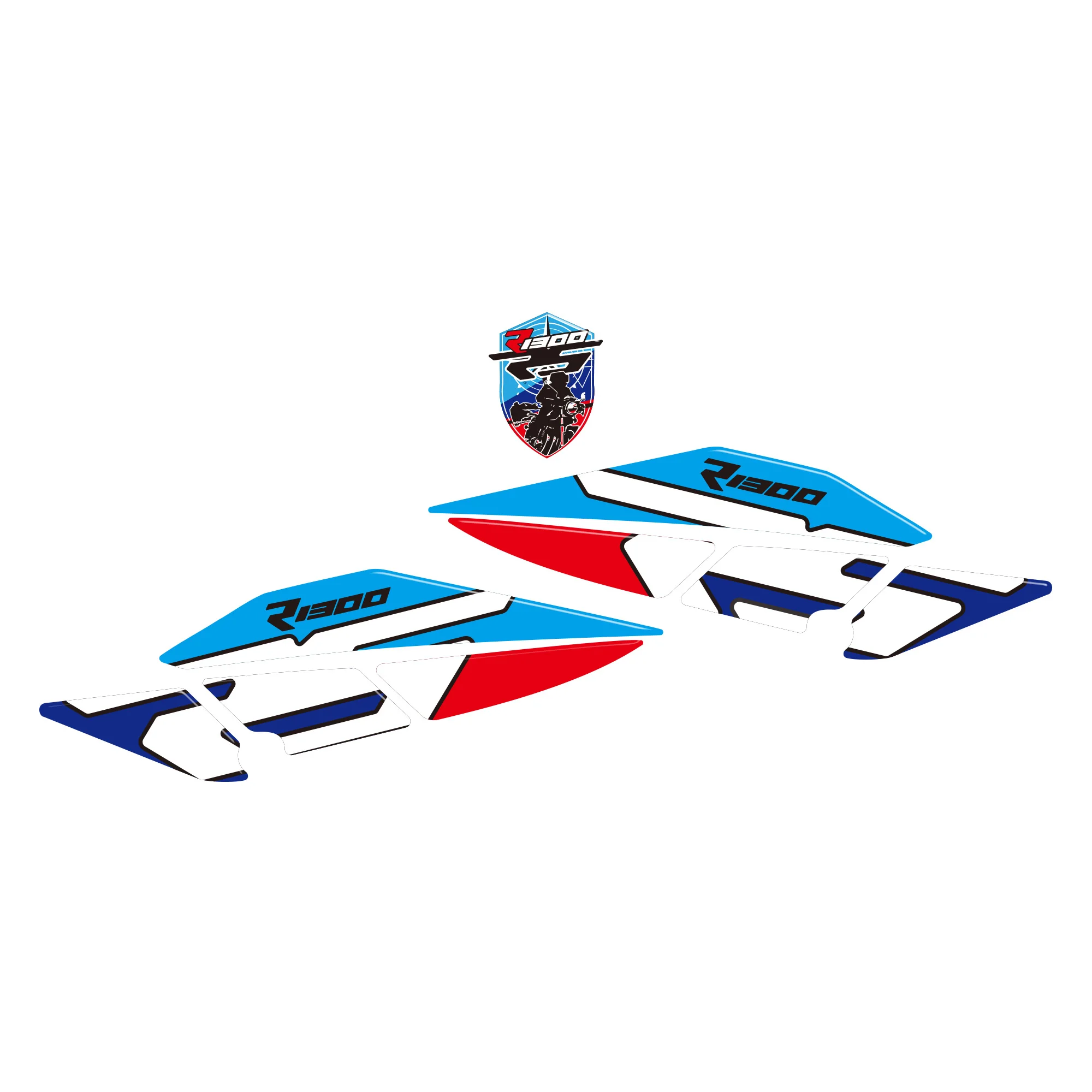 New Motorbike Tank Side Protectors 3D Stickers compatible with R 1300 RS R1300RS