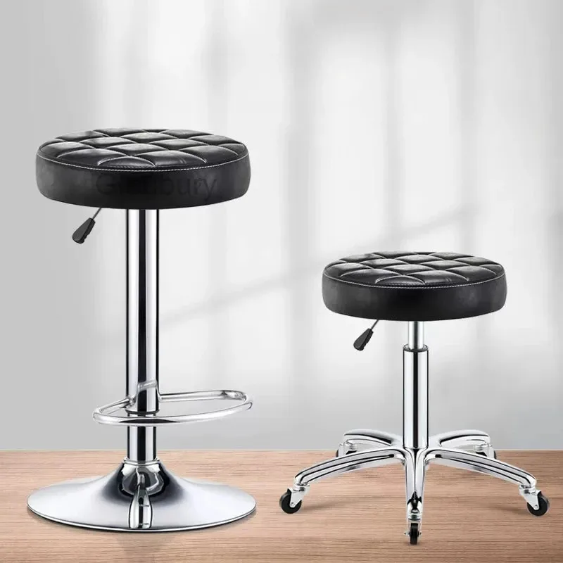 Bar chair lift high modern simple front desk cashier stool rotating household round commercial bar stools and chairs furniture