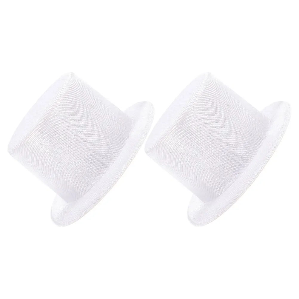 

2pcs Mini Snowman Hats Cloth Pet Accessories Christmas Party Supplies Miniature Top Hats Decorative Bottle Cap Tiny Snowman Cap