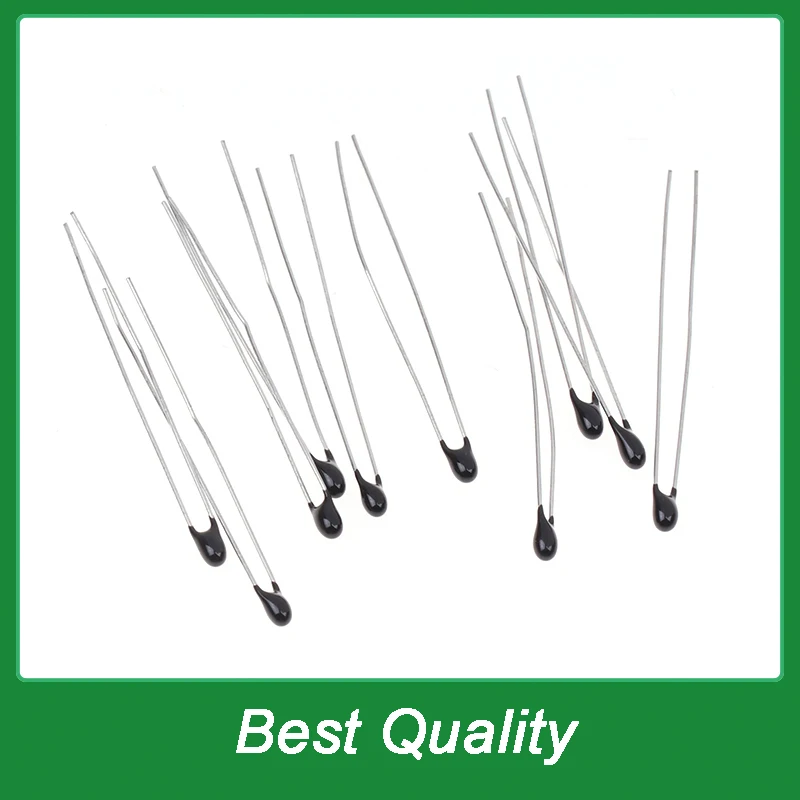 10Pcs Thermistor B3435 NTC-MF52-103F 10K Ohm 1% Temperature Sensor Thermal Resistor NTC Thermistor