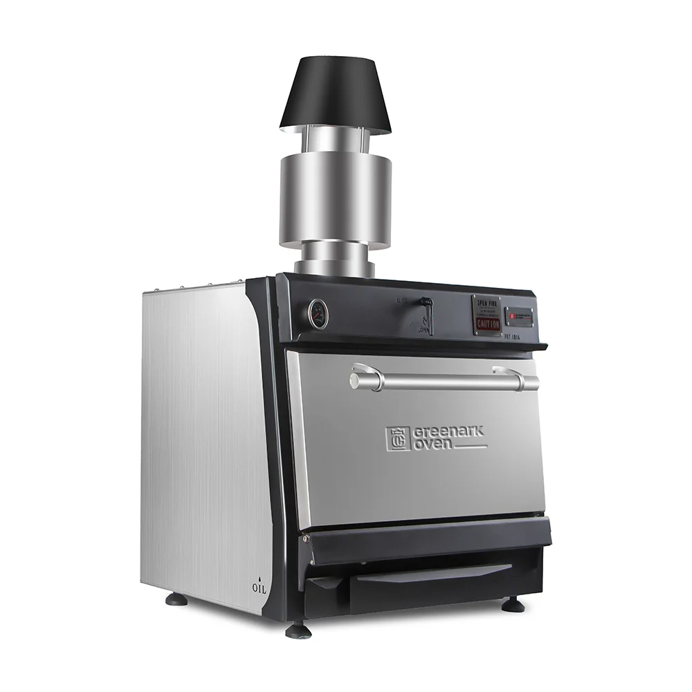 Commercial iron grill/pizza/meat grill double charcoal oven