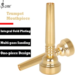 17C Trumpet Mouthpiece Brass Instrument Accessories Gilded Musical Instrument Parts Replacement High Quality Tone Gold Plated