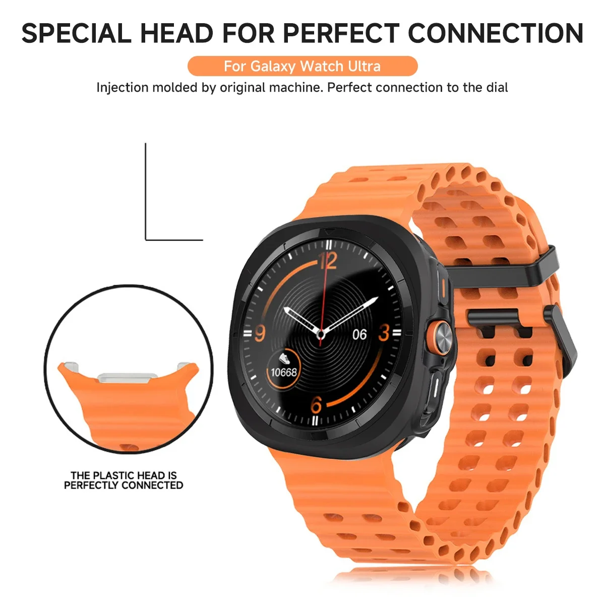 Case + Ademende Band Voor Samsung Galaxy Watch Ultra 47Mm Siliconen Armband Polsband Voor Samsung Galaxy Ultra Accessoires Hoesjes