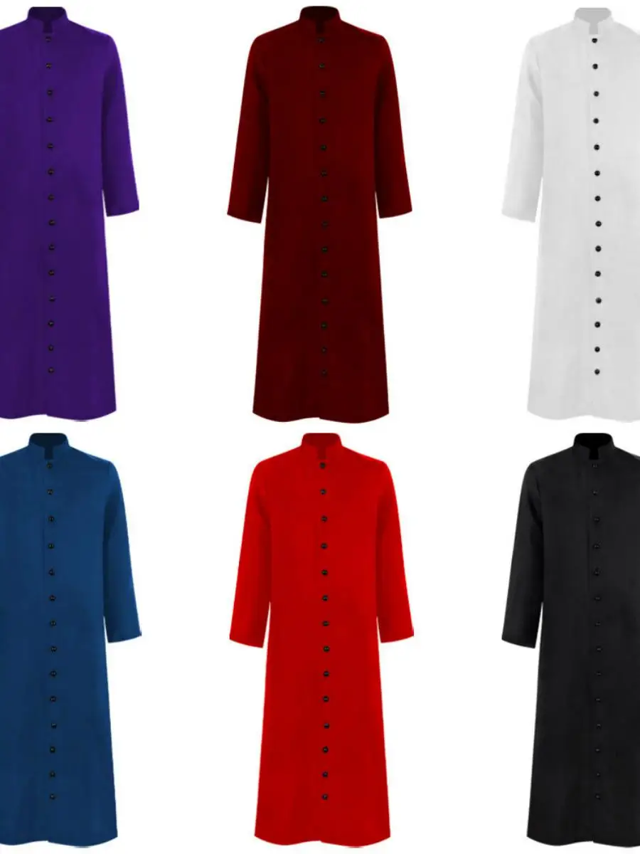 Novo loween medieval monástico robe feiticeiro traje sacerdote terno igreja sacerdote cosplay roupas femininas traje de palco étnico