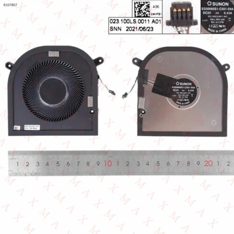 

LL Laptop Cooling Fan for DELL XPS 17 9700 9710 9720 Precision 5750 5760
