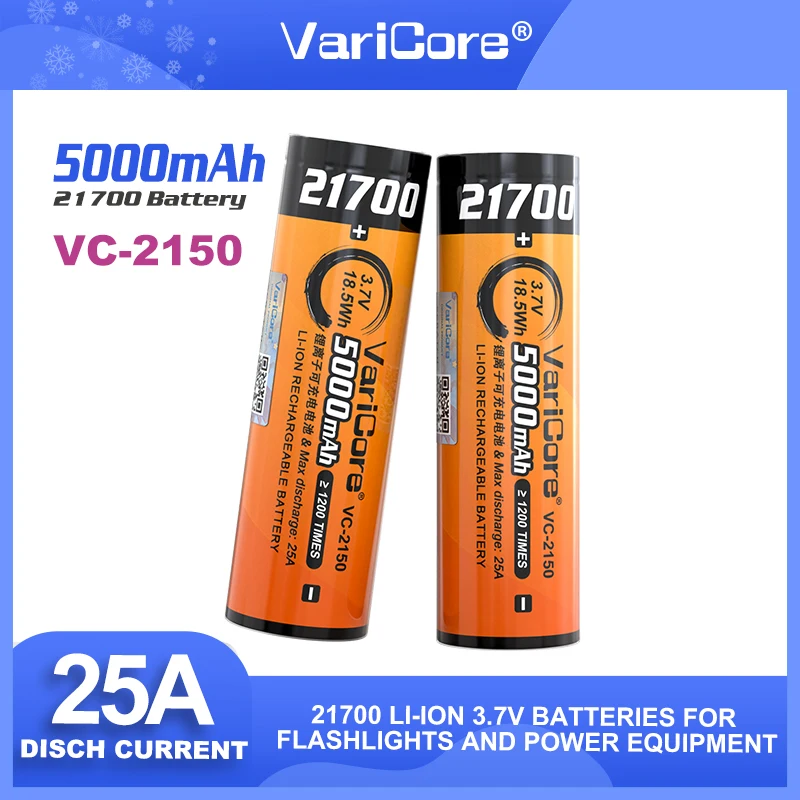 LiitoKala Lii-48S 3.7V 4800MAh 21700 Lý-Lon Sạc 9.6A Điện 2C Tỷ Lệ Xả Ternary Pin Lithium