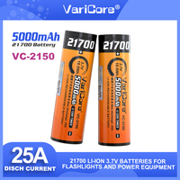 VariCore VC-2150 3.7V 5000mAh 21700 Li-lon Rechargeable Battery 25A Power Discharge Ternary Lithium Batteries