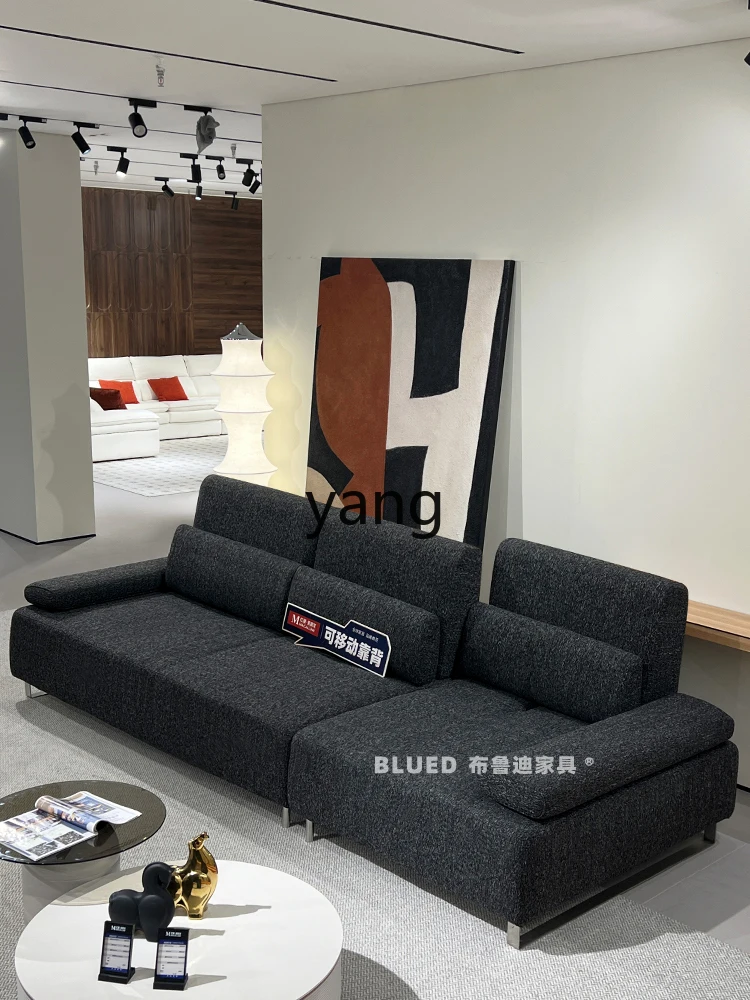 LMM sofá de tecido de algodão e linho linha reta pequeno apartamento encosto móvel ajustável doméstico de um personagem