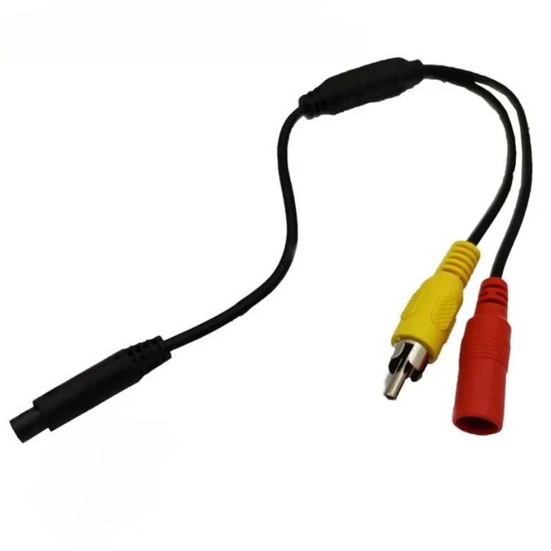 4P Wiring Harness 12V to 3.3V AV Male DC Female Adapter Cable for Car Camera Car Recorder