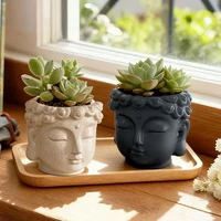 Zen Buddha Statue Resin Planter Flower Pot Home Courtyard Garden Decor Handicraft Ornament Indoor Outdoor Green Plant Gift 5