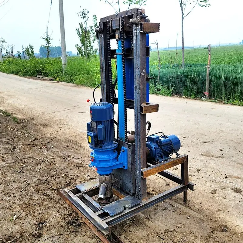 

Индивидуальная легкая электрическая буровая установка для водяных скважин, портативная мини-буровая установка 100 м для домашнего использования