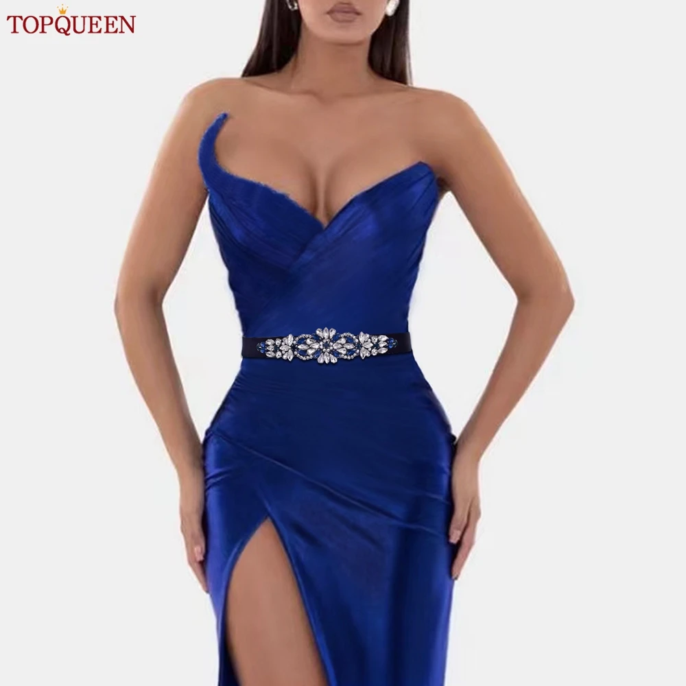 TOPQUEEN-Accesorios de vestido para mujer, chaqueta con cinturón elástico, suéter, decoración de cintura, corsé de boda, pretina, S407-ML