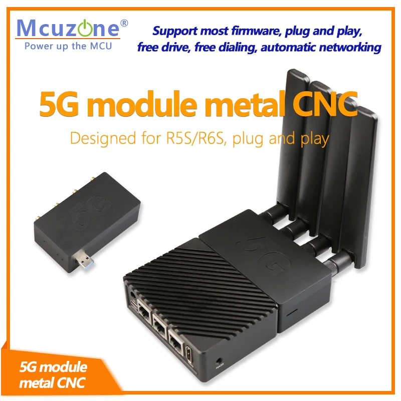 5G module metal CNC Support most firmware, plug and play, free drive, free dialing, automatic networking