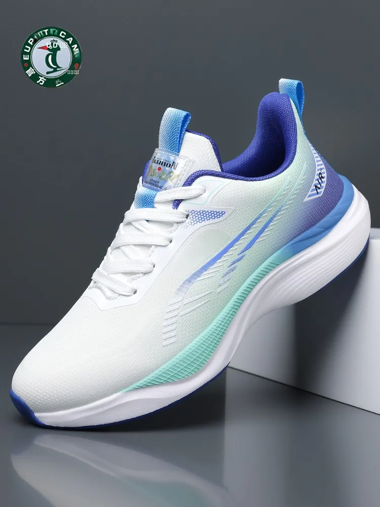 

Мужские кроссовки для бега, мягкие, повседневные, для путешествий, противоскользящие, износостойкие, модные, универсальные, спортивные, дышащие.