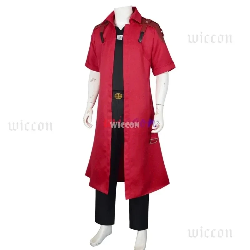 

A;3\v,7'd/NewDevil Cos May Cry Dante Cosplay Costumes Men's Game Uniforms Wig Red Long Poncho Jacket Set Halloween Carx;4'v\6,b/