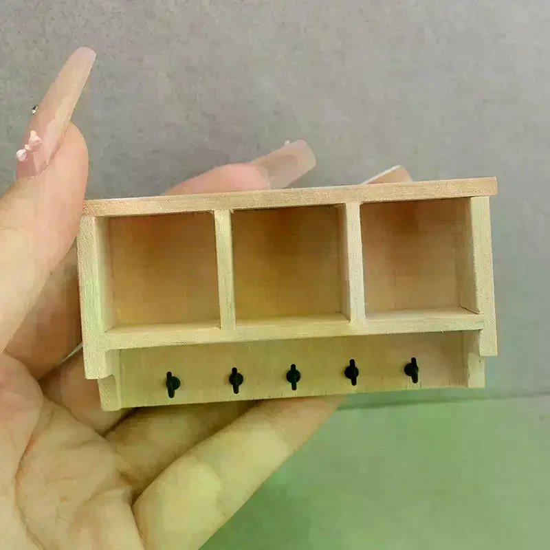 1/12 Domek dla lalek Symulacja Mini Półka Ścienna Wisząca Dekoracja Mebli do Domku dla Lalek Akcesoria do Domku dla Lalek