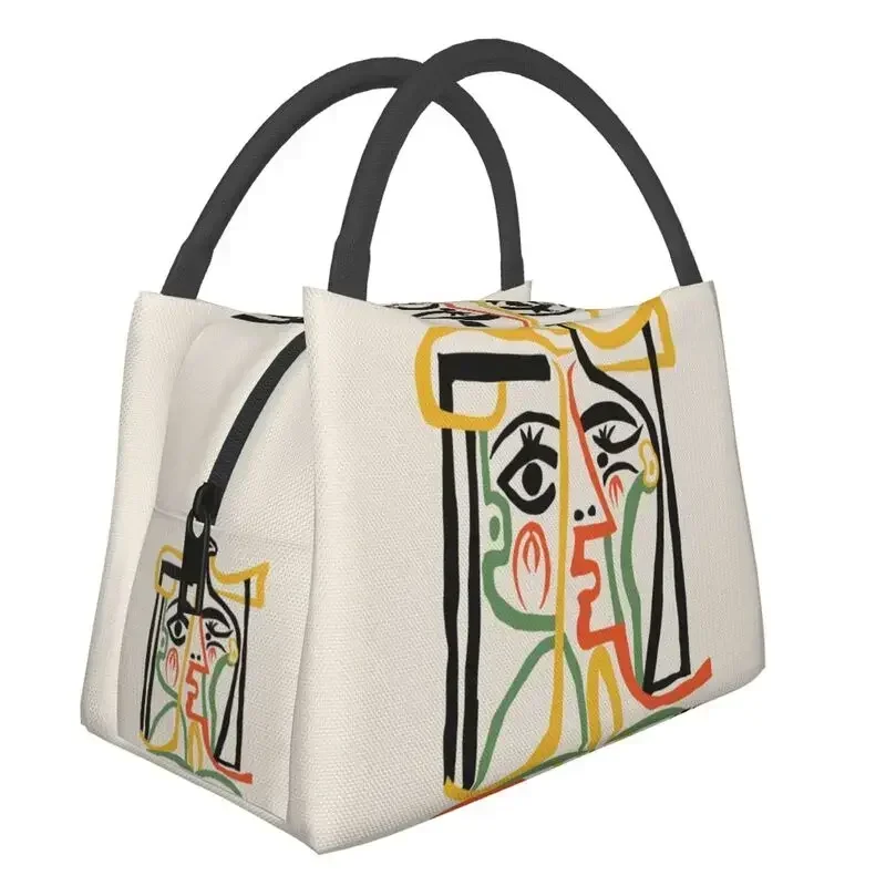 

Pablo Picasso White Cat Thermal Insulated Lunch Bag Women Famous Oil Painting Portable Lunch Container Multifunction Food Box