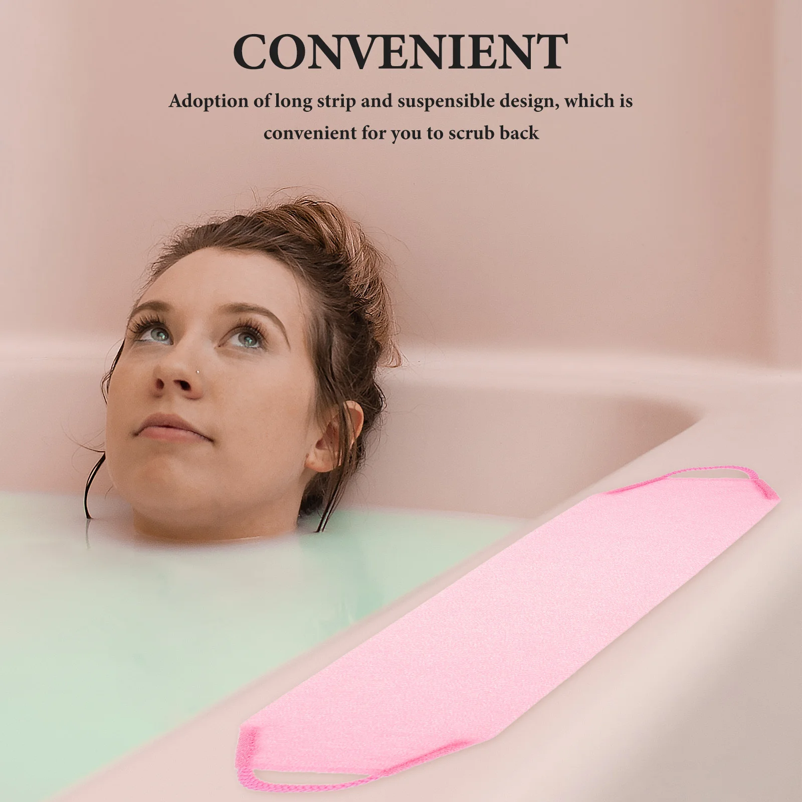 

3Pcs Elastic Bath Scrubbers Long Back Scrubbing Towels Body Shower Wash Towels Portable Bath Accessories Shower Towel