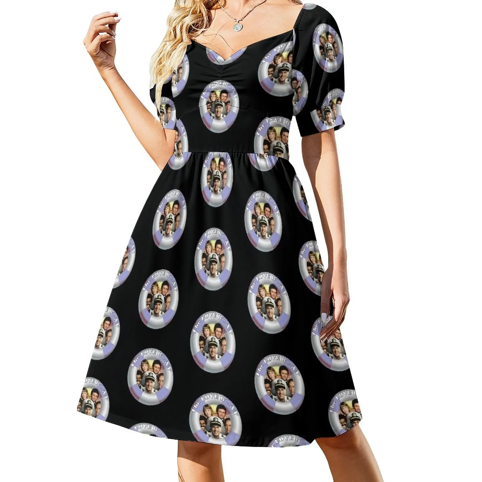 

The Love Boat lifesaver retro graphic Dress elegant dresses plus sizes Aesthetic clothing