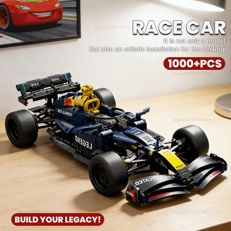 مجموعة مكعبات بناء نموذج سيارة سباق تقنية كلاسيكية جديدة لعام 2026، طقم تجميع ذاتي للبالغين والمراهقين، هدية عيد الميلاد، أكثر من 1000 قطعة