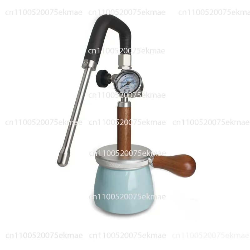 Large 450ml Pneumatic Milk Frother, Pneumatic Coffee Machine, Steam Milk Frother, Latte Art
