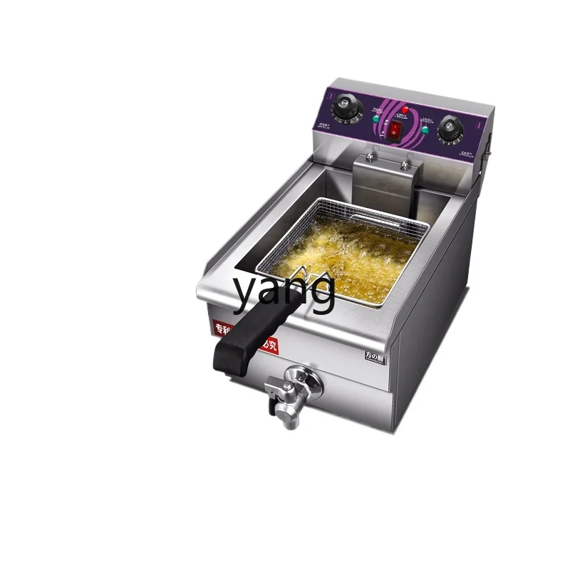 

LXL Deep Frying Pan Commercial Electric Fryer Single Cylinder Constant Temperature Thickened Fried Chicken Fries Fried Machine