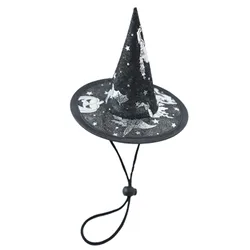 Pet Hat For Halloween Halloween Hat Witch Hats For Pet Cosplay Hat Ornaments Halloween Pet Costume Accessories For Small Cats